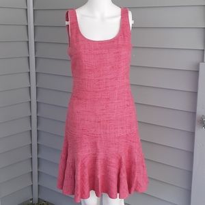 AKRIS hot pink Tweed dress vintage
